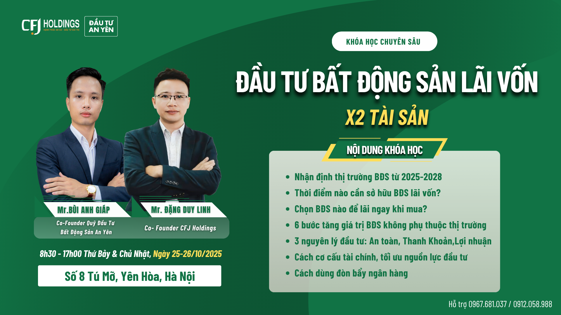Đầu Tư BĐS Lãi Vốn – X2 Tài Sản